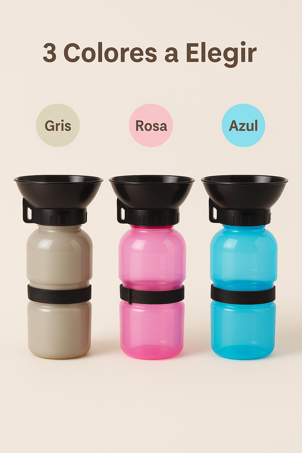 Botella Perro Portátil – Ideal para Viajes y Paseos Urbanos